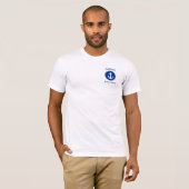 T-shirt de capitaine Nautical Blue Anchor (Devant entier)