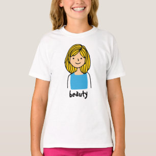 t-shirt de caractère fille beauté