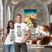 T-Shirt de caractère lapin amusant - Boot Custom C