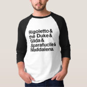 T-shirt de caractères de Rigoletto (Devant)