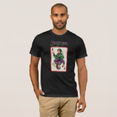 T-shirt de carte de jeu de jumeaux de Bajar : (Devant entier)