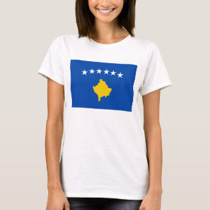 T-shirt de carte du drapeau X de Kosovo