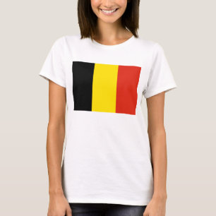 T-shirt de carte du drapeau X de la Belgique