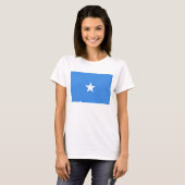 T-shirt de carte du drapeau X de la Somalie (Devant entier)