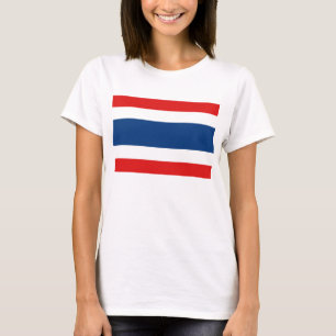T-shirt de carte du drapeau X de la Thaïlande