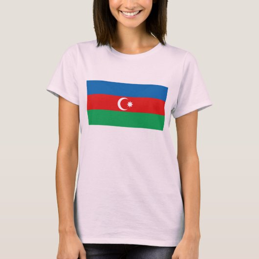 T-shirt de carte du drapeau X de l'Azerbaïdjan (Devant)