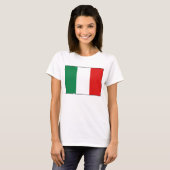 T-shirt de carte du drapeau X de l'Italie (Devant entier)