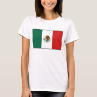 T-shirt de carte du drapeau X du Mexique