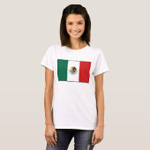 T-shirt de carte du drapeau X du Mexique (Devant entier)