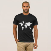T-shirt de carte du monde (Devant entier)