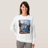 T-shirt de cascade de gris africain (Devant entier)