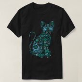 T-shirt de Cat Sugar Skull Earth Day (Design devant)