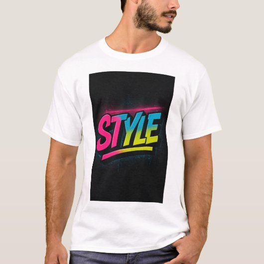🔥 T-shirt de catégorie supérieure STYLE (Devant)