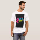 🔥 T-shirt de catégorie supérieure STYLE (Devant entier)