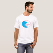 T-shirt de cavalier de vague (Devant entier)