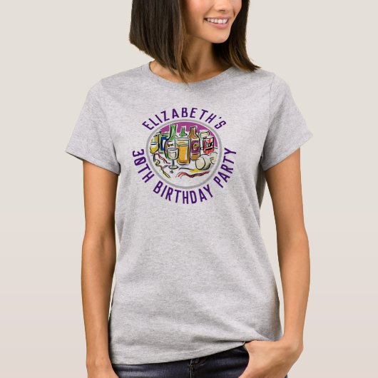 T-shirt de célébration d'anniversaire 30 ans (Devant)