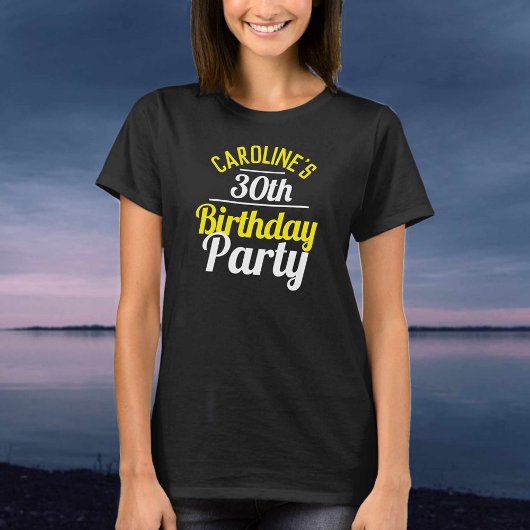 T-shirt de célébration d'anniversaire 30 ans
