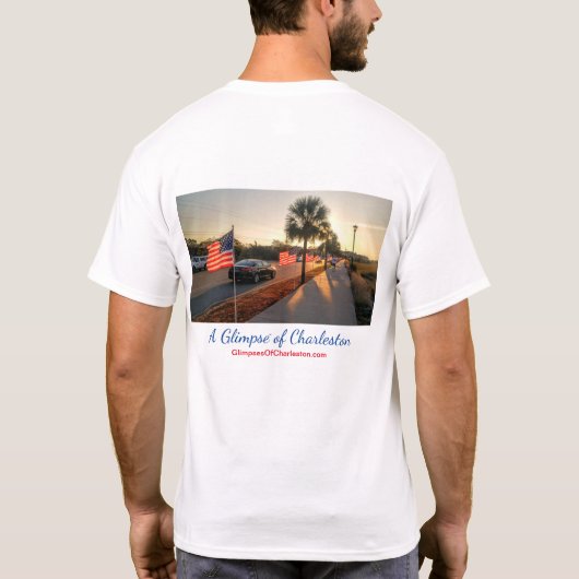 T-shirt de célébration de drapeau de Charleston -- (Dos)
