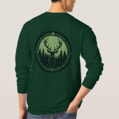 T-shirt de cerf élémentaire vert Emblem (Dos)