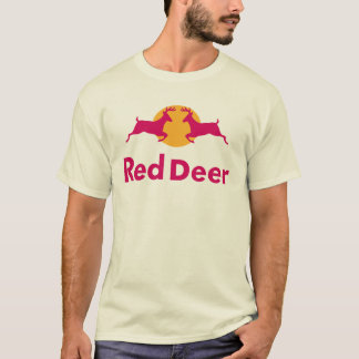 T-shirt de cerfs communs rouges