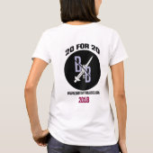 T-shirt de champion d'anniversaire de BWBTC 20ème (Dos)