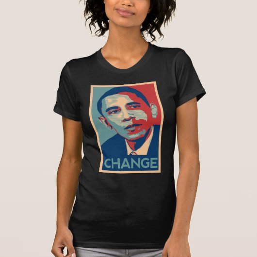 T-shirt de changement d'obama (Devant)