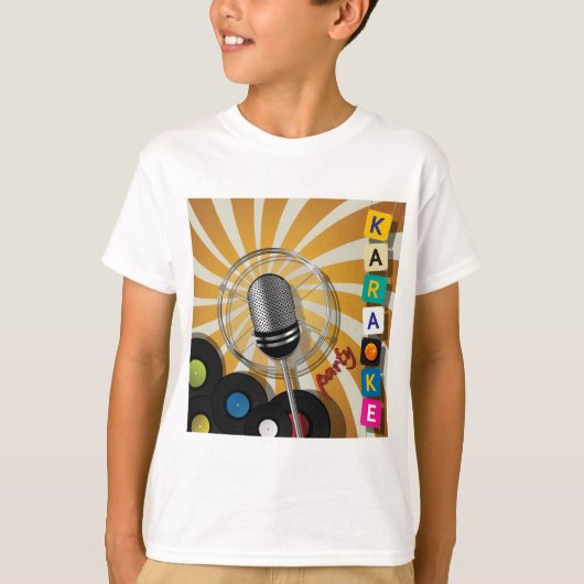 T-Shirt de chant pour soirée karaoke (Devant)