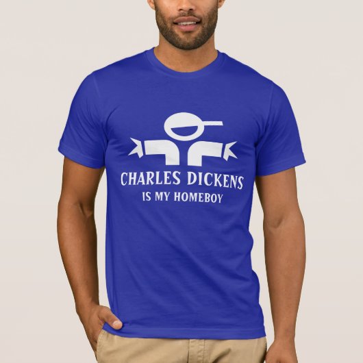 T-shirt de Charles Dickens avec la citation drôle (Devant)