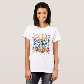T-shirt de charme de Barcelone