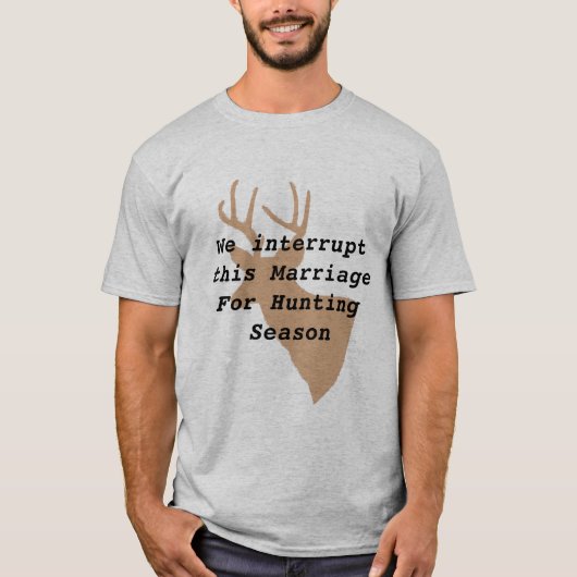 T-shirt de chasse au cerf humoristique (Devant)