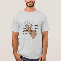 T-shirt de chasse au cerf humoristique de l'homme