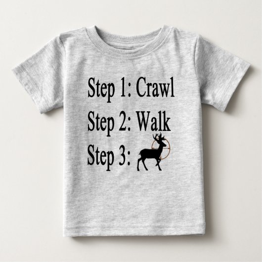 T-shirt de chasse Baby Steps (Devant)