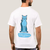 T-shirt de chat de bleus layette (Dos)