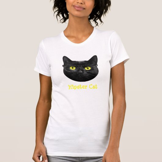 T-shirt de chat de hippie (Devant)