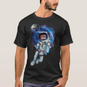T-SHIRT de chat de l'espace (Devant)