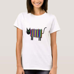 T-shirt de chat de livre