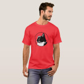 T-shirt de chat de smoking, hommes (Devant entier)