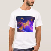 T-shirt de chat de taco de l'espace par Victoria (Devant)