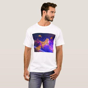 T-shirt de chat de taco de l'espace par Victoria