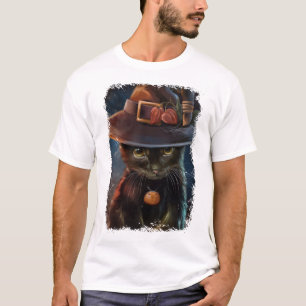 T-shirt de chat d'Halloween