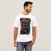 T-shirt de chat d'Halloween (Devant entier)