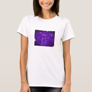 T-shirt de chat d'observation des étoiles