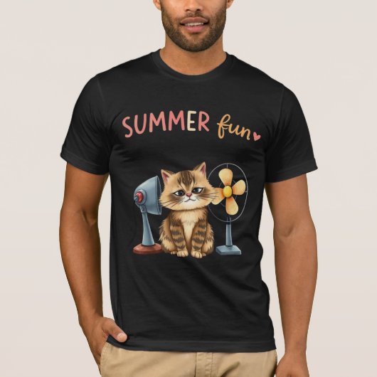 T-shirt de chat drôle d'été Tabby (Devant)
