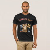 T-shirt de chat drôle d'été Tabby (Devant entier)