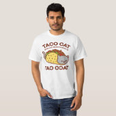T-shirt de chat - le CAT de TACO écrit vers (Devant entier)