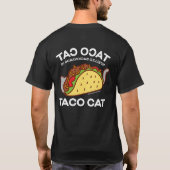 T-shirt de chat - le CAT de TACO écrit vers (Dos)