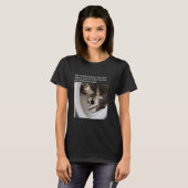 T-shirt de chat mème Chat Silly Kitty drôle Meow H (Devant entier)
