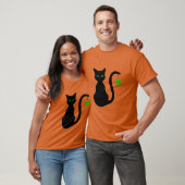 T-shirt de chat noir (Unisexe)