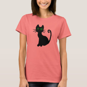 T-shirt de chat noir