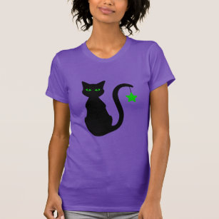 T-shirt de chat noir